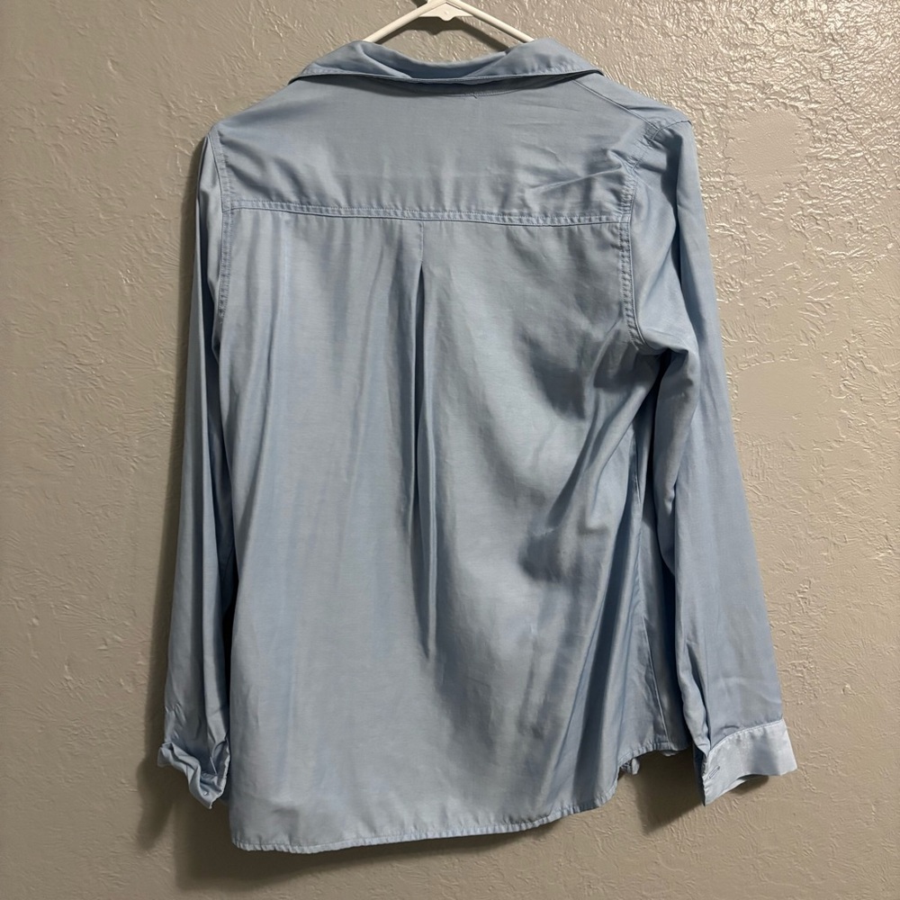 Elegant Light Blue Button Down Shirt - Picture 7 of 10